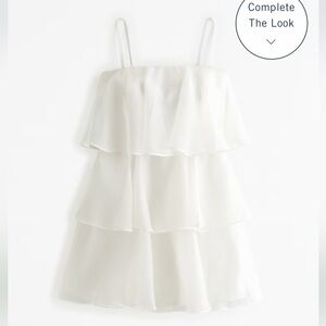 Abercrombie Tiered Organza Mini Dress